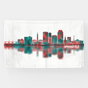 Springfield Massachusetts Skyline Banner