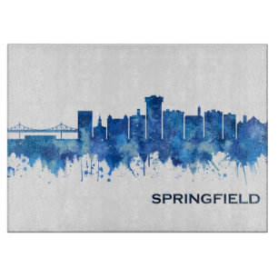 Springfield Missouri Skyline Blue Schneidebrett