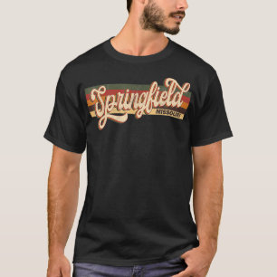 Springfield Missouri Staat Usa Travel Retro Vintag T-Shirt
