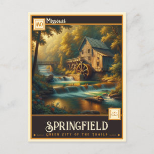 Springfield, Missouri Vintage Postkarte