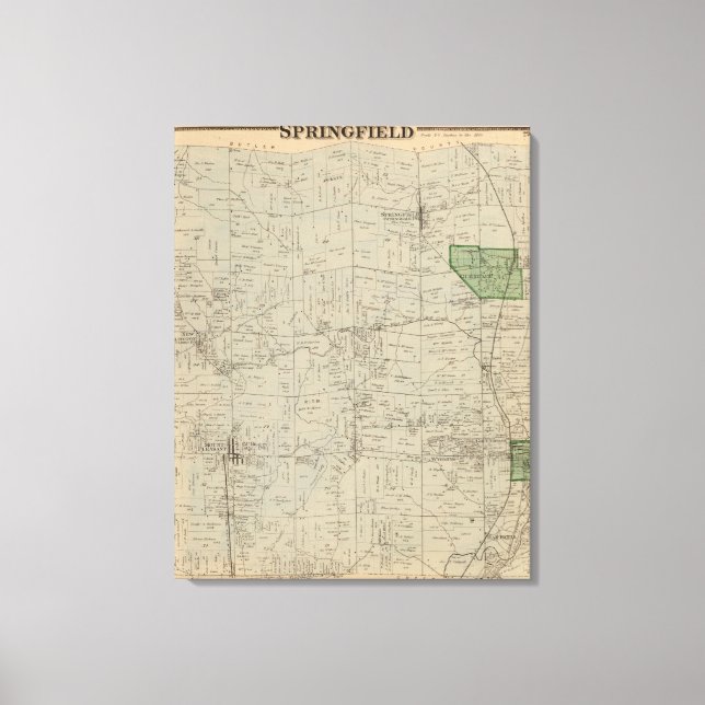 Springfield, Ohio Leinwanddruck (Vorderseite)