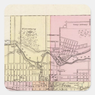 Springfield, Ohio Quadratischer Aufkleber