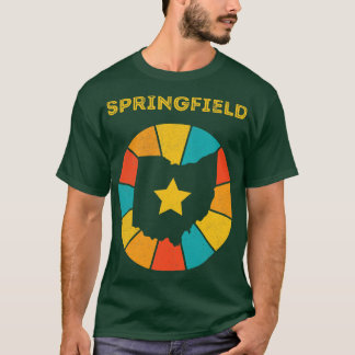 Springfield Ohio Vintage Souvenir mit Gebrauchsspu T-Shirt