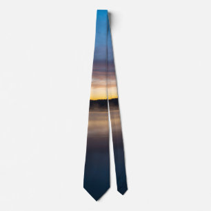 Springfield-See Herbst Sonnenaufgang Neck Tie Krawatte