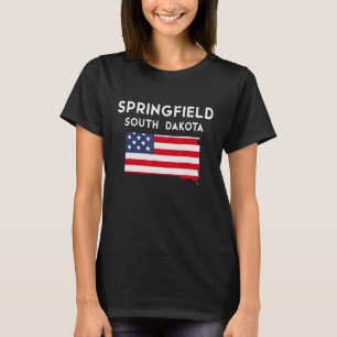 Springfield South Dakota USA Staat America Travel T-Shirt