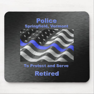 Springfield, Vermont. Police Mousepad