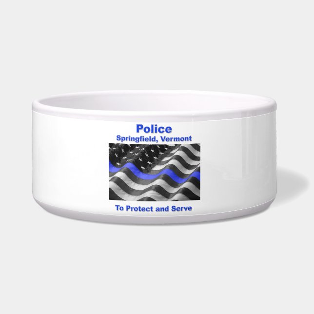 Springfield, Vermont. Police Napf (Vorderseite)