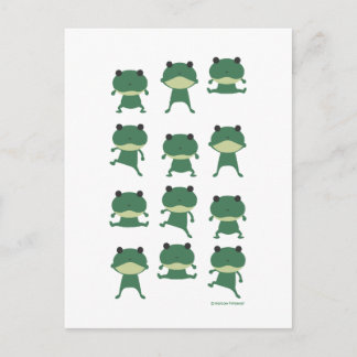 Springfrosch Postkarte