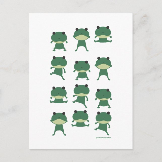 Springfrosch Postkarte (Vorderseite)