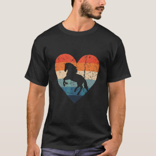 Springpferd Retro Vintage 70er 60er Kamin T-Shirt