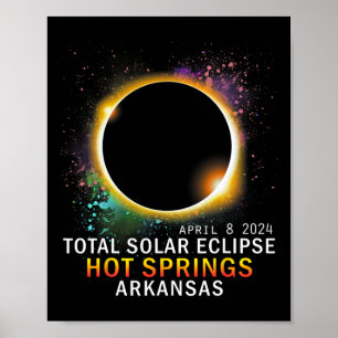Springs Arkansas Total Solar Eclipse 8. April 2024 Poster