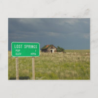 Springs Wyomoming Postkarte verloren