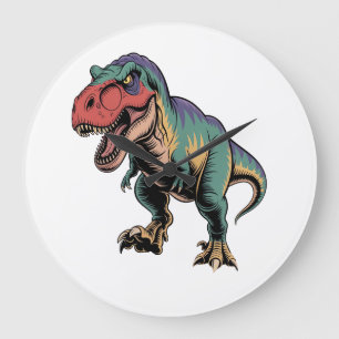 Springt vor Wut Große Wanduhr