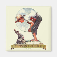 Springtime, 1935 Junge mit Hase
