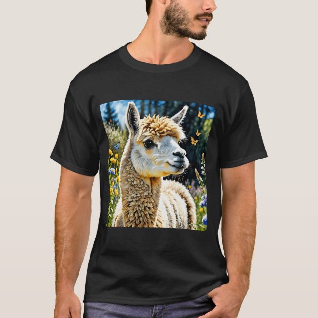 Springtime Alpaca T-Shirt (Vorderseite)
