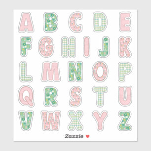 Springtime Alphabet Sticker