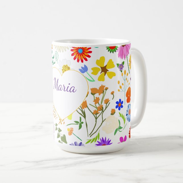 Springtime Blumenharmonie Kaffeetasse (VorderseiteRechts)
