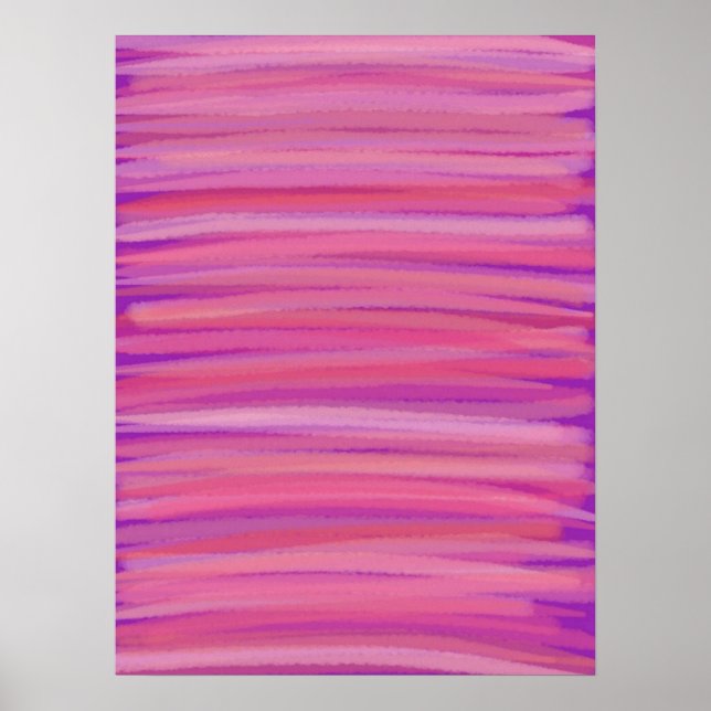 Springtime Blush Abstrakt Art Poster drucken (Vorne)