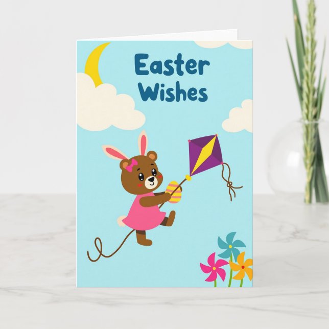 Springtime Bunny Easter Card Karte (Vorderseite)