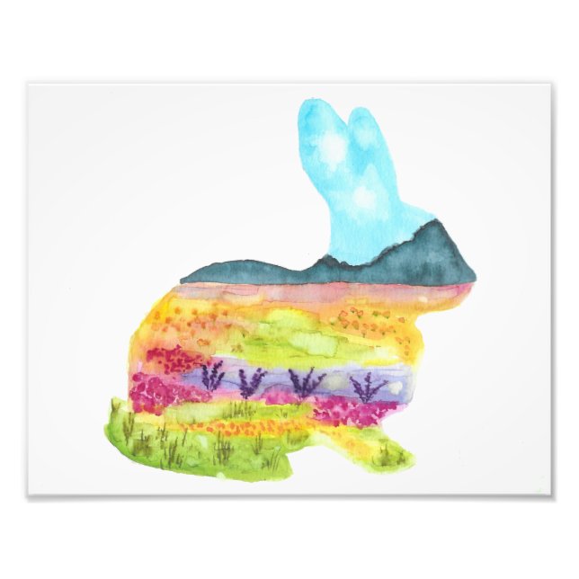 Springtime Bunny Foto Print (Vorne)