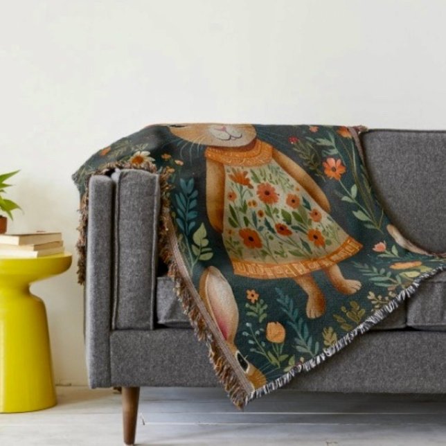 Springtime Bunny Magic  Decke (Von Creator hochgeladen)