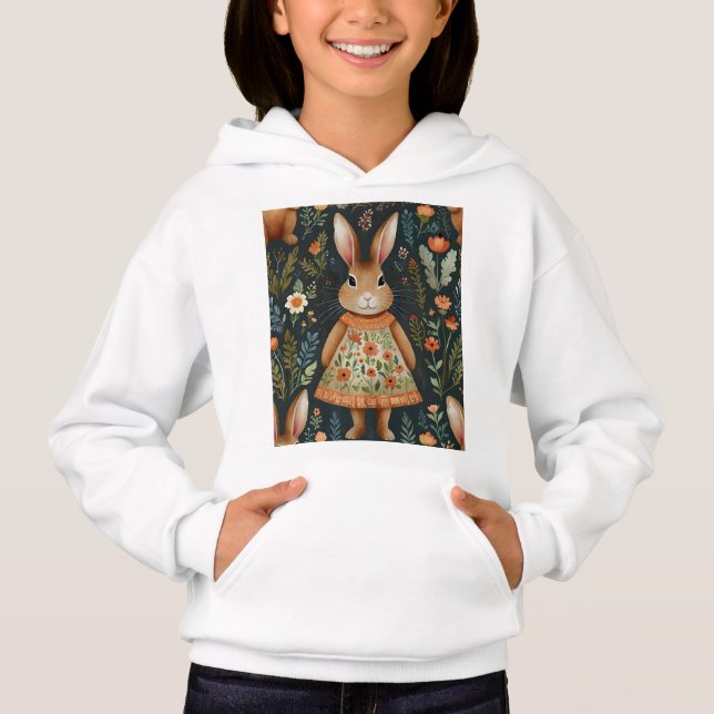 Springtime Bunny Magic Hoodie (Vorderseite)