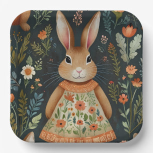 Springtime Bunny Magic Paper Plate Pappteller