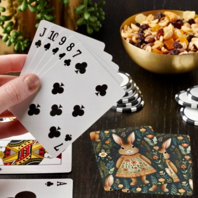 Springtime Bunny Magic Spielkarten (Von Creator hochgeladen)