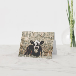 Springtime Calf - 4" x 5.6" Notecard Feiertagskarte