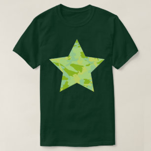 SpringTime Camouflage Muster Star T-Shirt