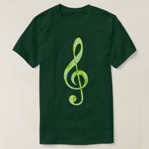 SpringTime-Camouflage-Muster Treble Clef T-Shirt
