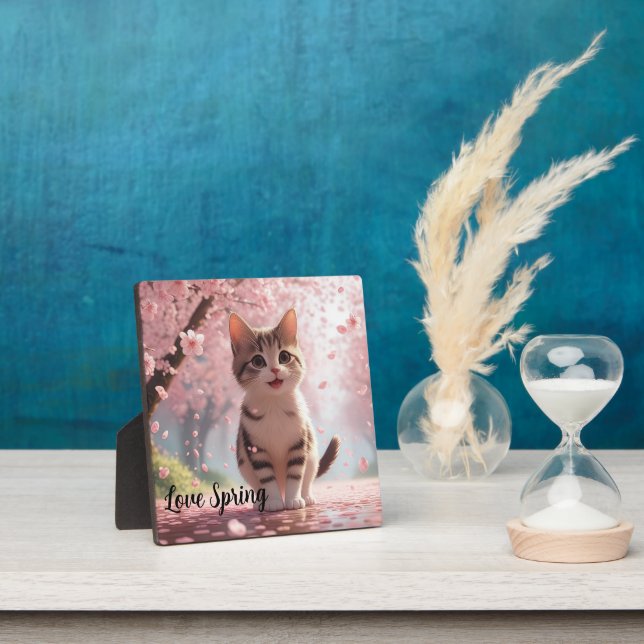 Springtime Cat Fotoplatte (InSitu)