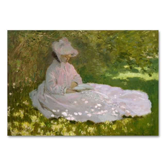 Springtime Claude Monet Tischnummer (Vorderseite)