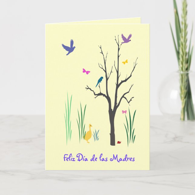 Springtime Dia de Las Madres Karte (Vorderseite)