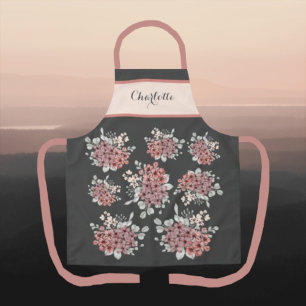 Springtime Dusty Pink Field Blume Bouquet Schürze