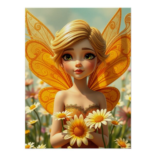 Springtime Fairy Art Poster (Vorderseite)