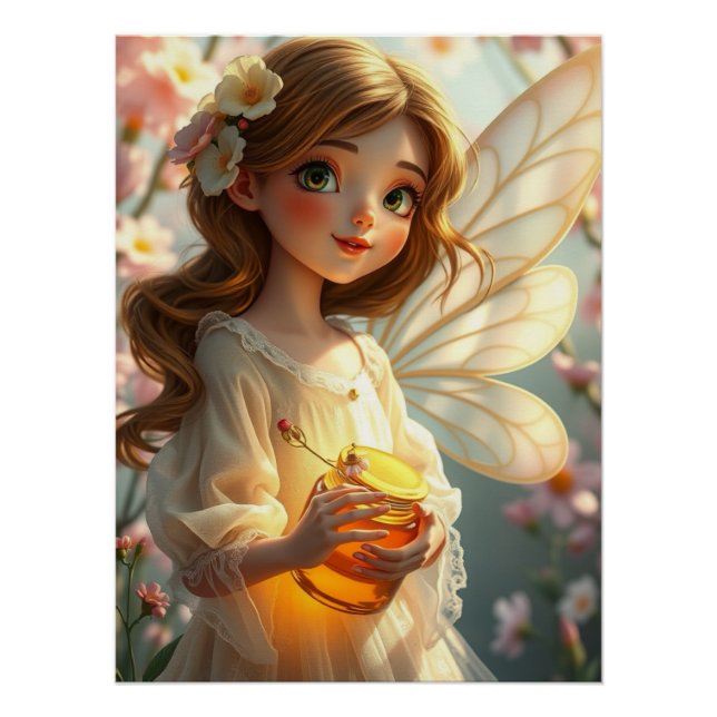Springtime Fairy Art Poster (Vorderseite)