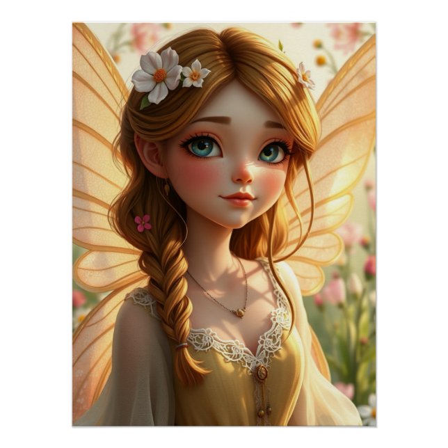 Springtime Fairy Art Poster (Vorderseite)