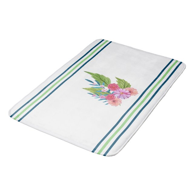 Springtime Floral Badematte (Schrägansicht)