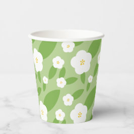 Springtime Gingham & Blooms Baby Shower Theme Pappbecher