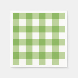 Springtime Gingham & Blooms Baby Shower Theme Serviette