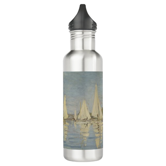Springtime, Impressionist Portrait, Claude Monet Edelstahlflasche (Links)