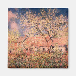 Springtime in Giverny von Claude Monet Magnet