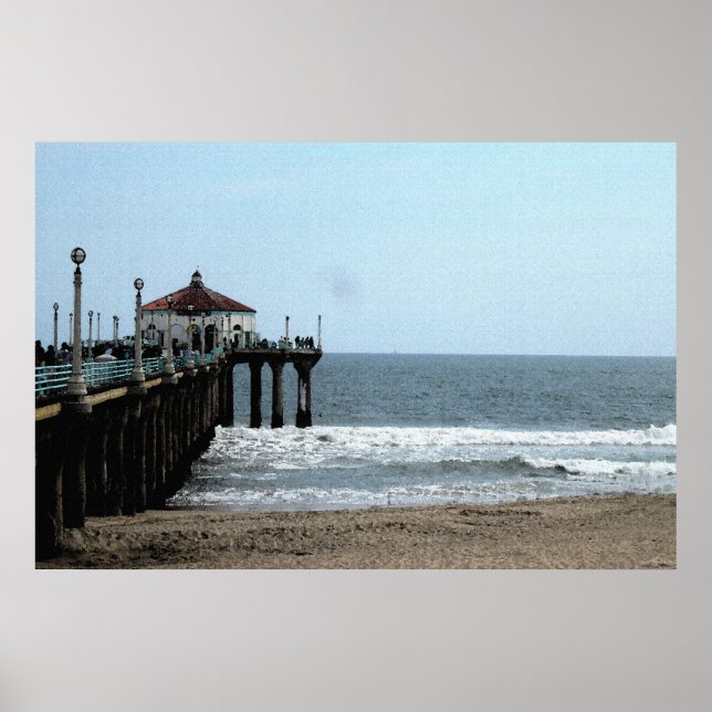 Springtime in Manhattan Beach 36 x 24 Poster (Vorne)