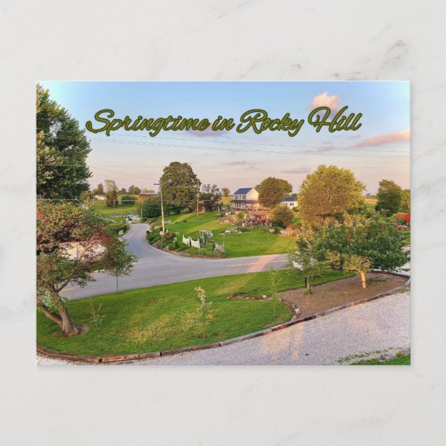 Springtime in Rocky Hill  Postkarte (Vorderseite)