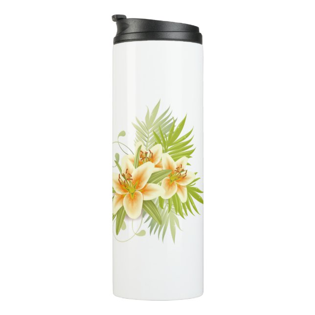 Springtime Lilies Thermosbecher (Nach rechts gedreht)