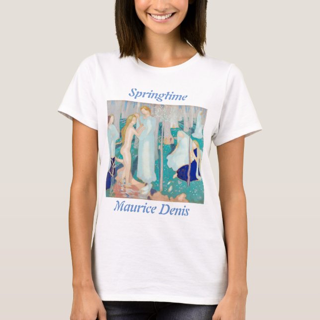 Springtime Maurice Denis Art Nouveau T - Shirt (Vorderseite)