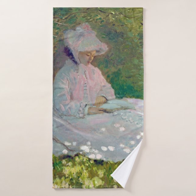 Springtime, Monet Badehandtuch (Badehandtuch)