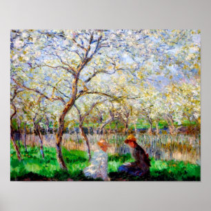 Springtime, Monet Poster