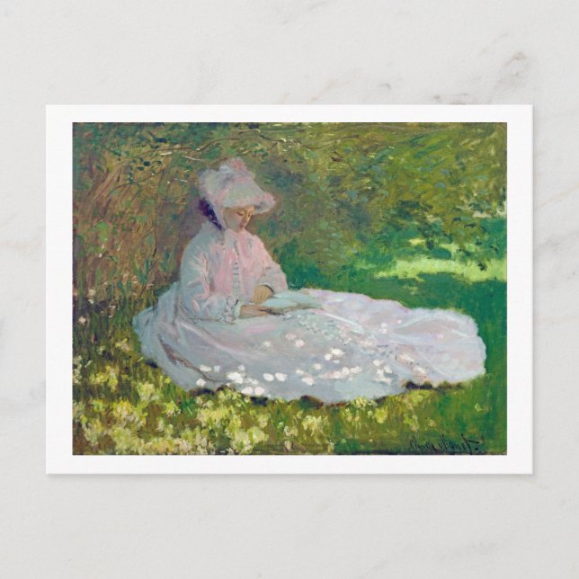 Springtime, Monet Postkarte (Vorderseite)